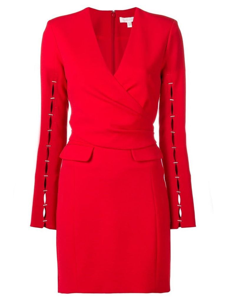 Jonathan Simkhai fitted wrap dress - Red