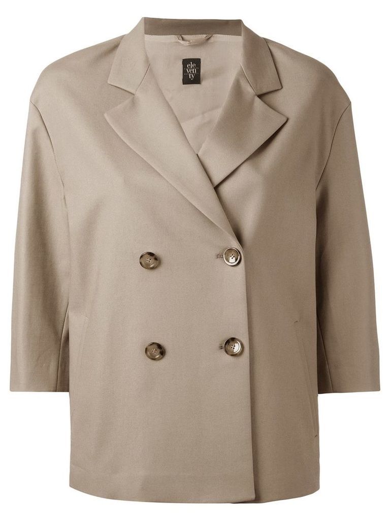 Eleventy double breasted jacket - Neutrals