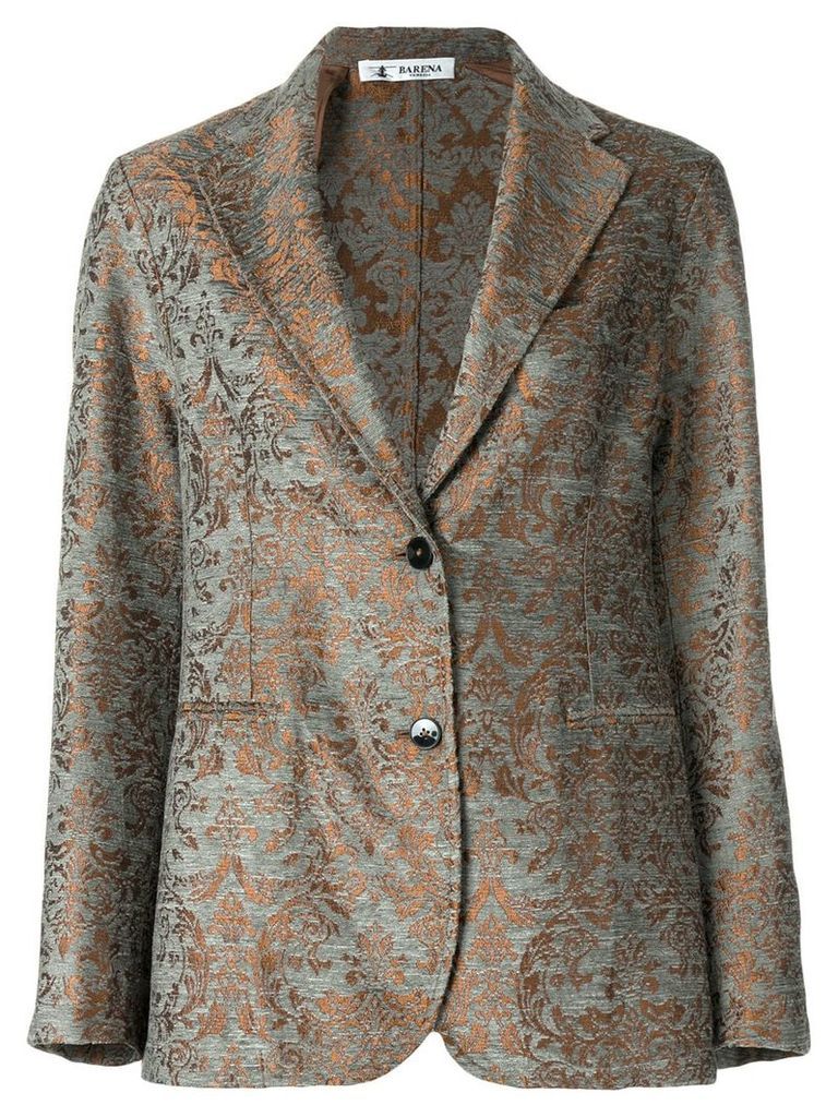 Barena patterned tailored jacket - Grey