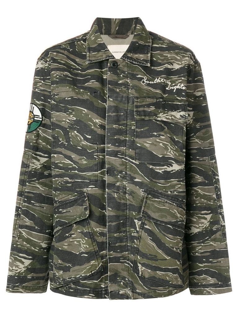 Current/Elliott camouflage patch jacket - Green