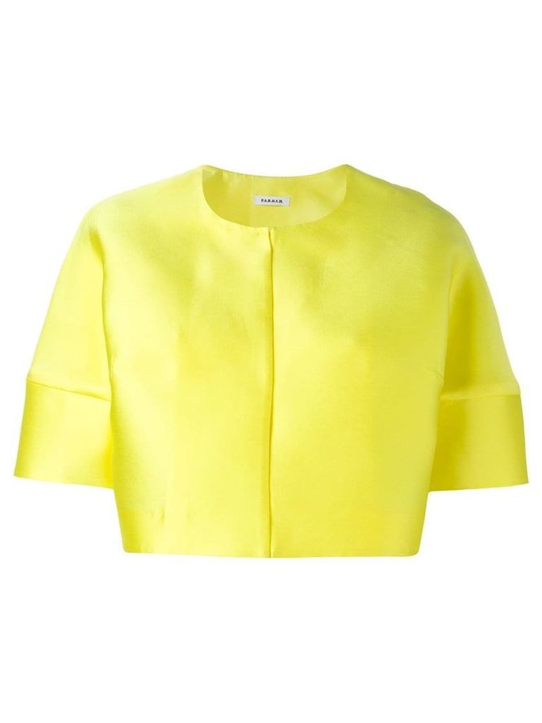 P.A.R.O.S.H. short sleeved crop length jacket - Yellow