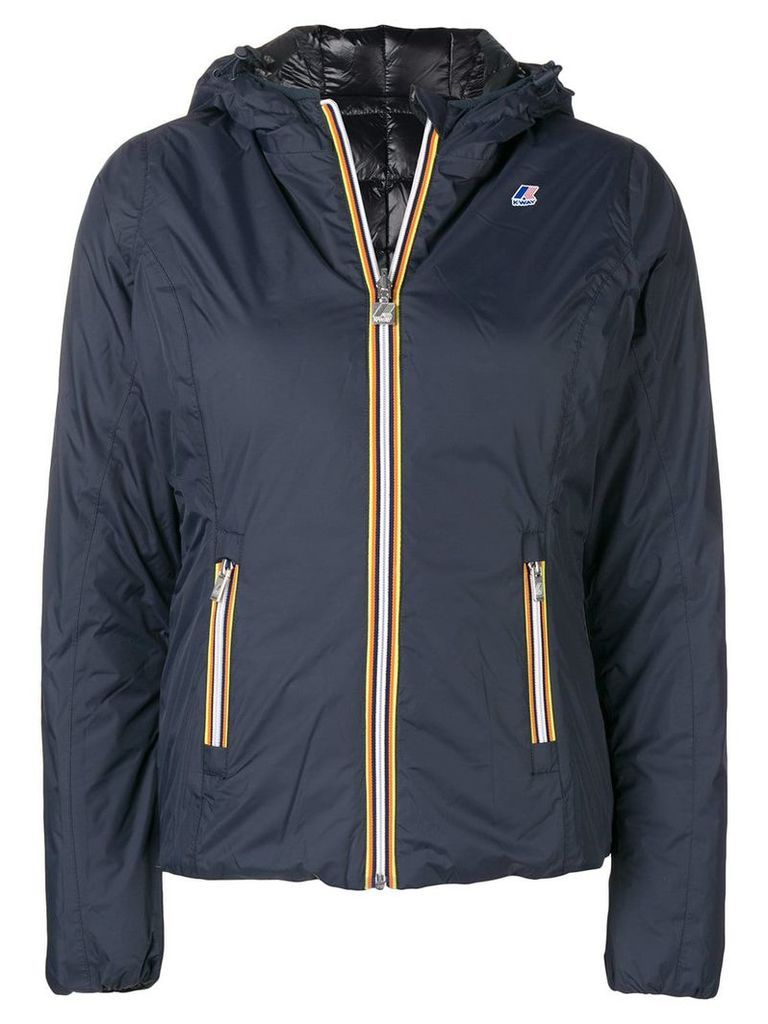 K-Way zipped padded jacket - Blue