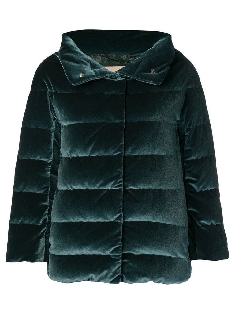 Herno concealed fastening padded jacket - Green