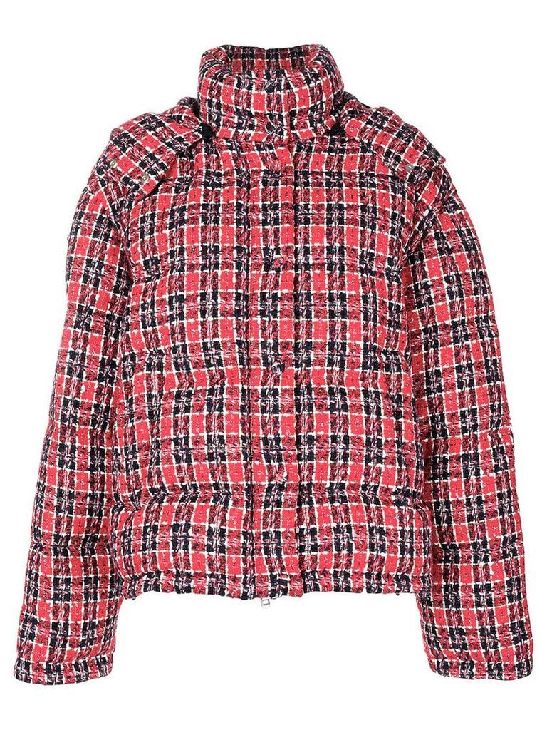 Gucci Tweed puffer jacket - Red