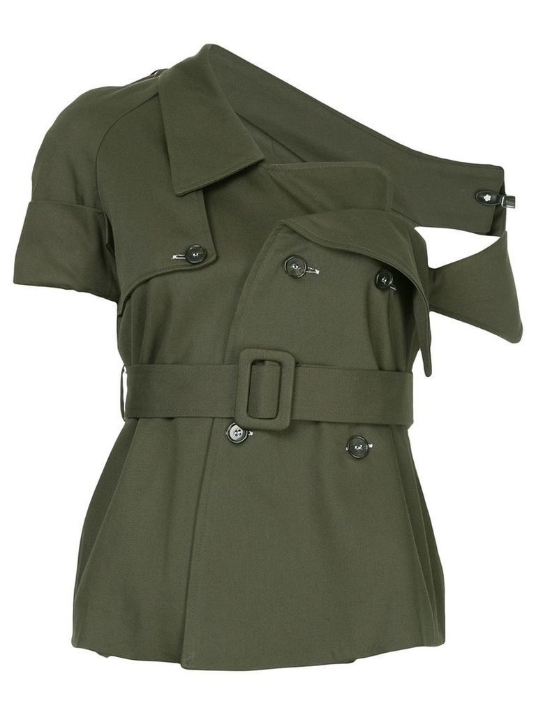 Monographie deconstructed trench jacket - Green