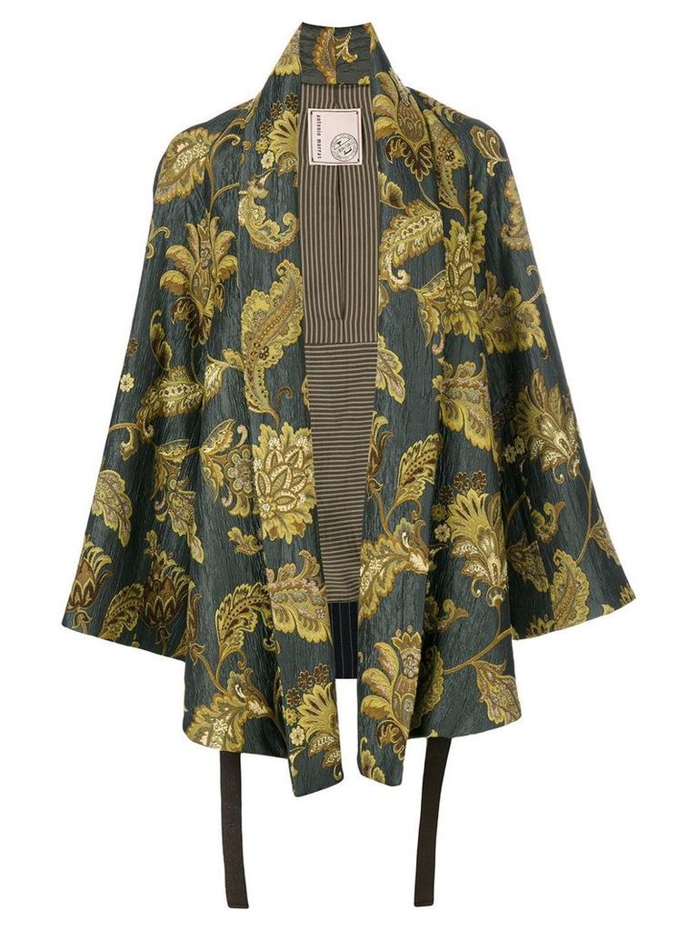 Antonio Marras leaves print kimono jacket - Multicolour