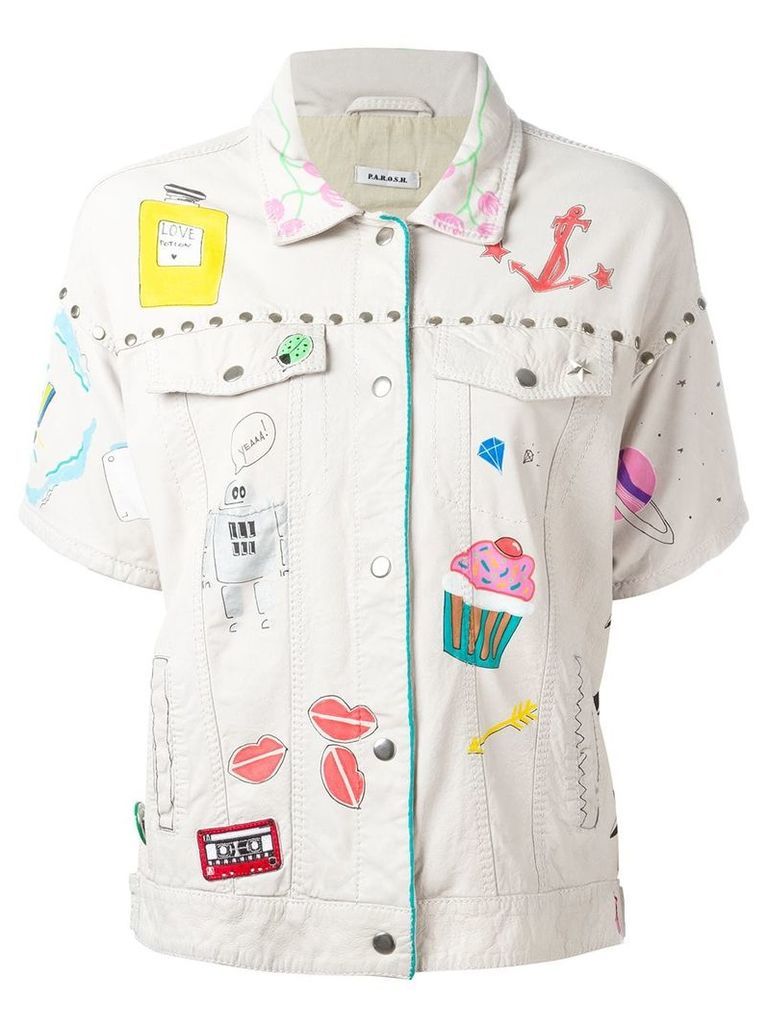 P.A.R.O.S.H. embroidered jacket - Neutrals
