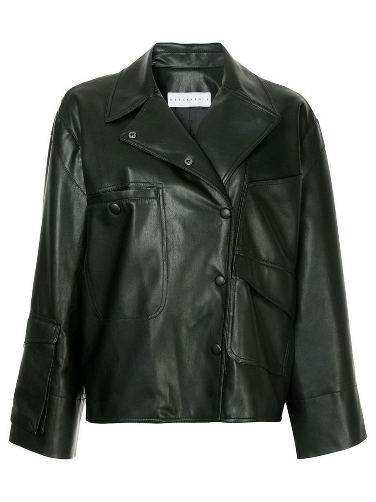 Nino Babukhadia faux leather jacket - Black