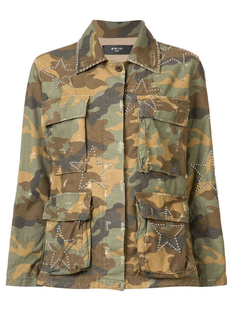 Amiri camouflage print jacket - Green