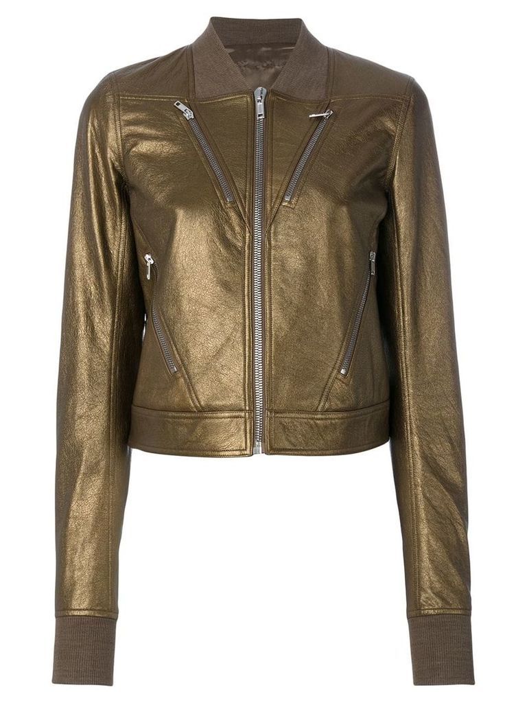 Rick Owens metallic bomber jacket