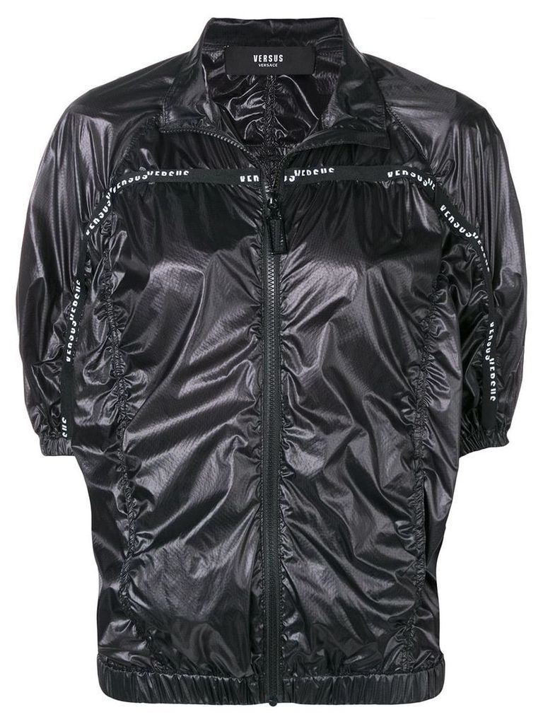 Versus short-sleeve ruched jacket - Black
