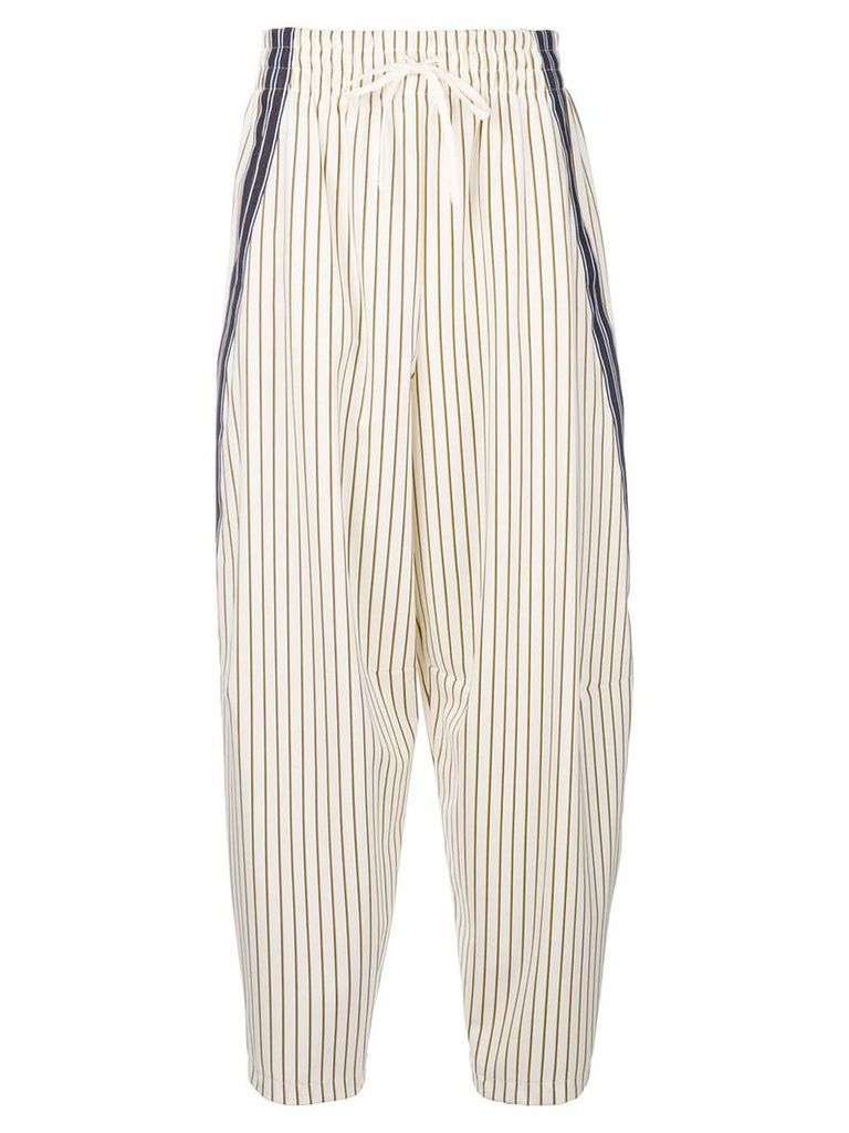 See By ChloÃ© pinstripe trousers - White