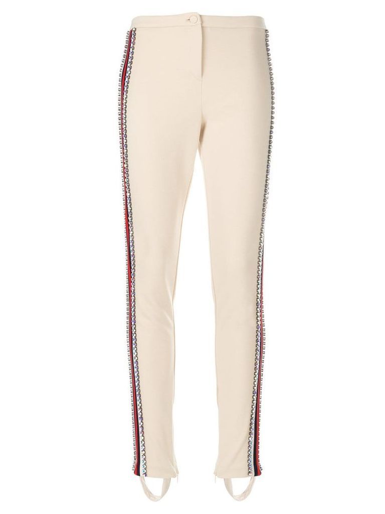 Gucci Technical jersey stirrup legging with crystals - Neutrals