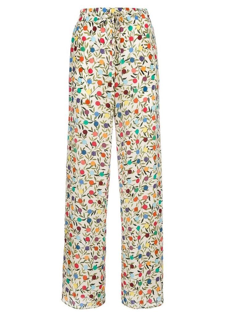 Red Valentino spotted print palazzo pants - Neutrals