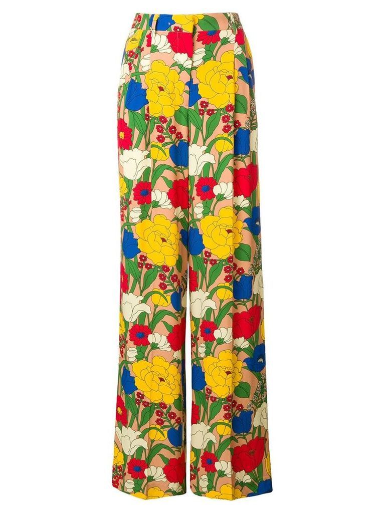 Vivetta floral print trousers - Yellow