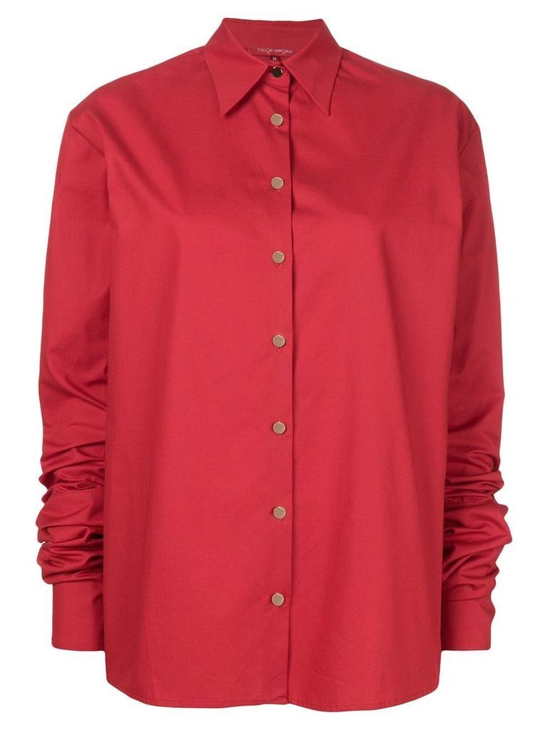Rouge Margaux extra long sleeve shirt - Red