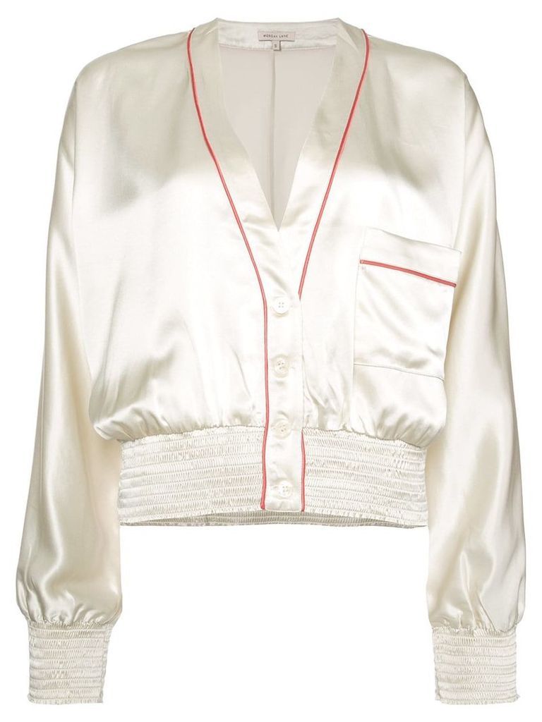 Morgan Lane Varsity jacket - White