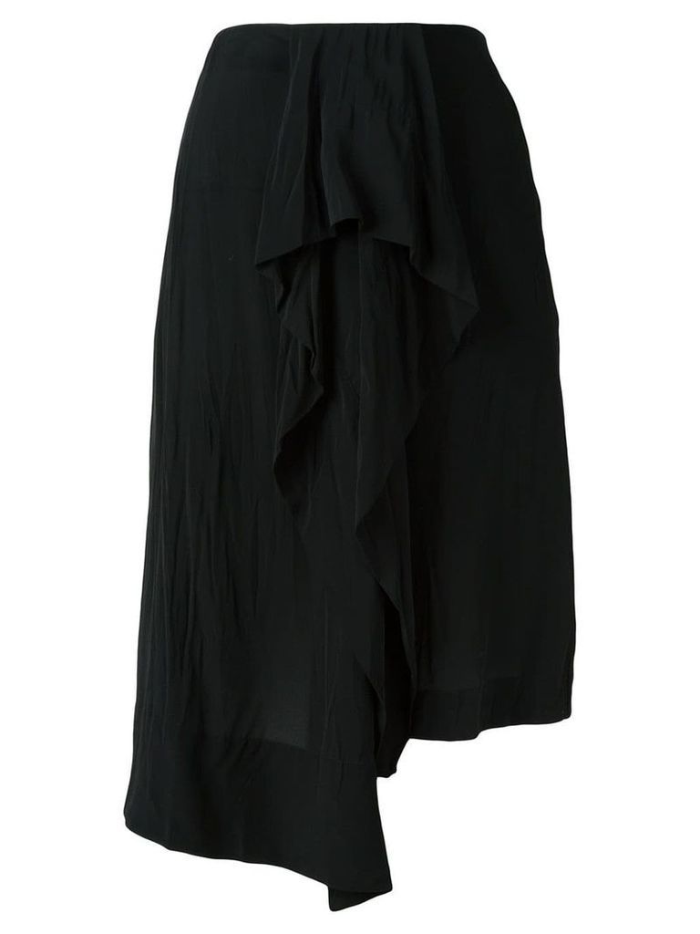 Loewe asymmetric midi skirt - Black