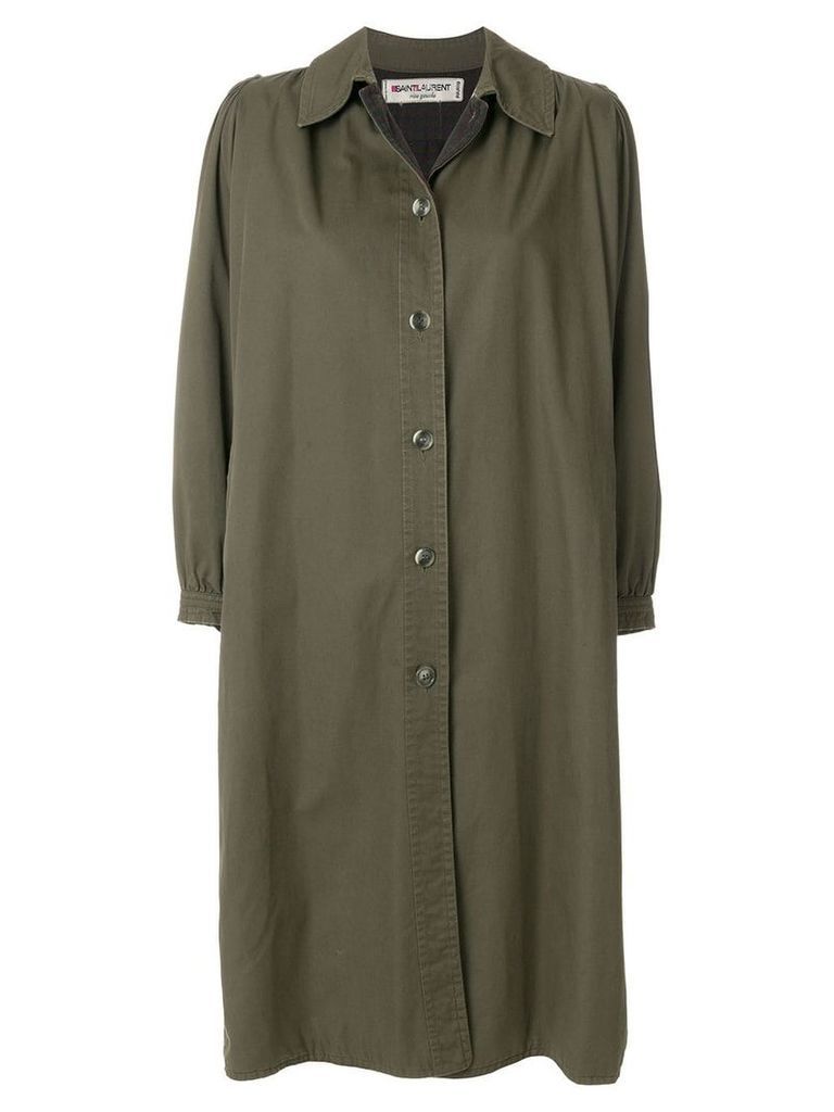 Yves Saint Laurent Vintage gabardine coat - Green
