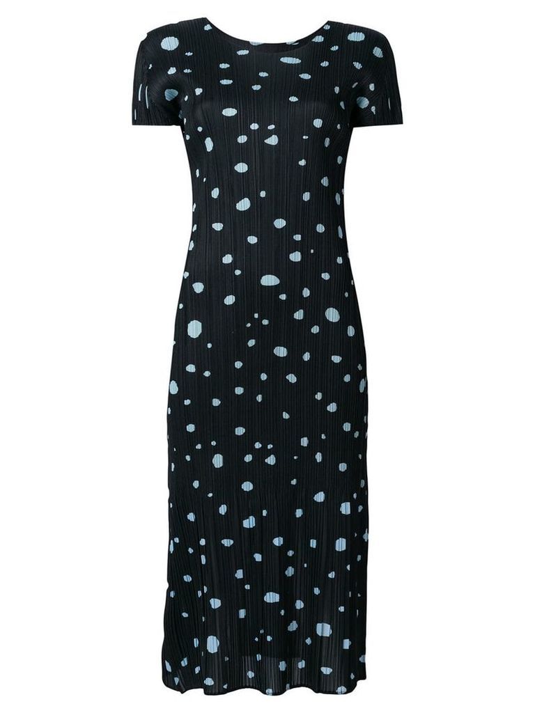 Issey Miyake Pre-Owned pleated polka dots dress - Multicolour