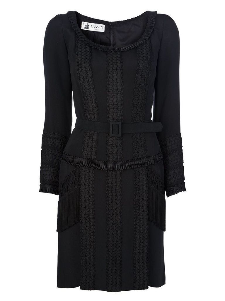 Lanvin Vintage fringed dress - Black