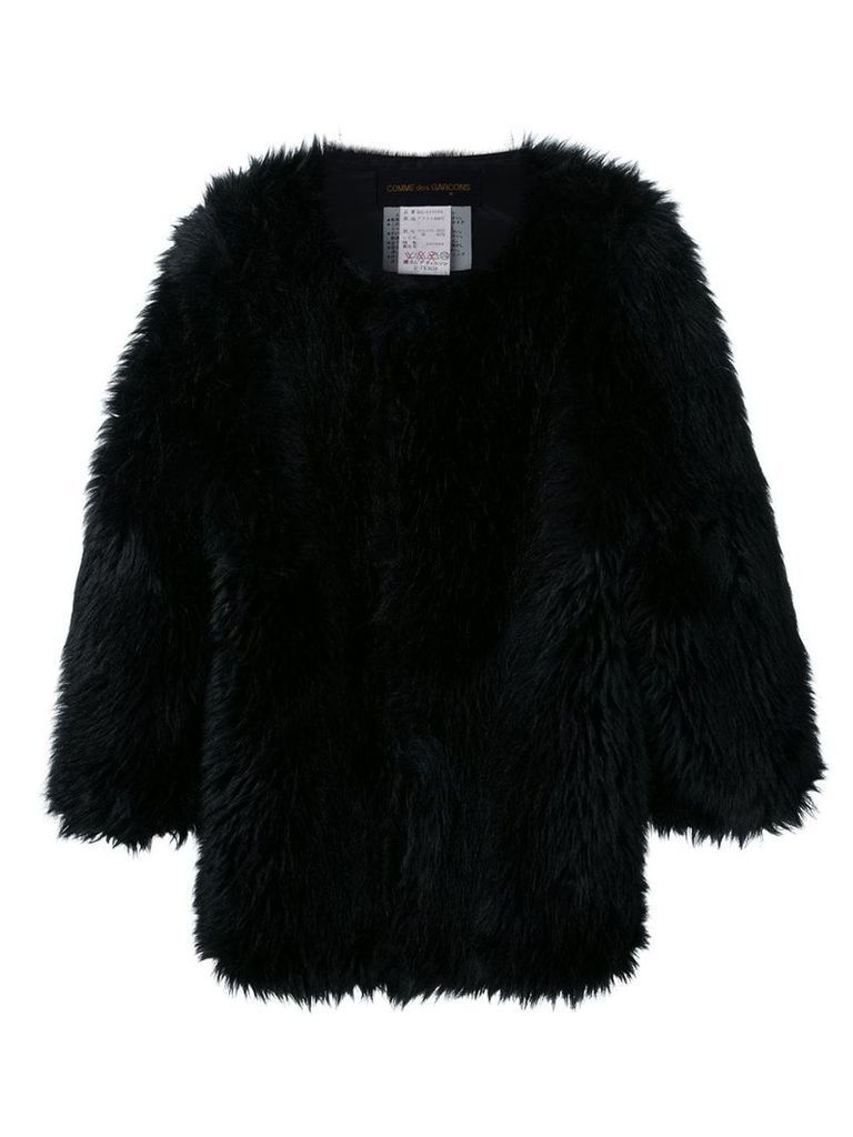 Comme Des GarÃ§ons Vintage oversized faux fur jacket - Black