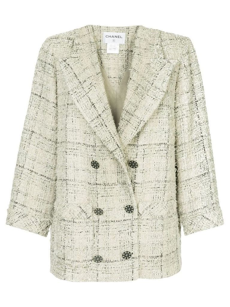 Chanel Vintage double breasted tweed jacket - Grey
