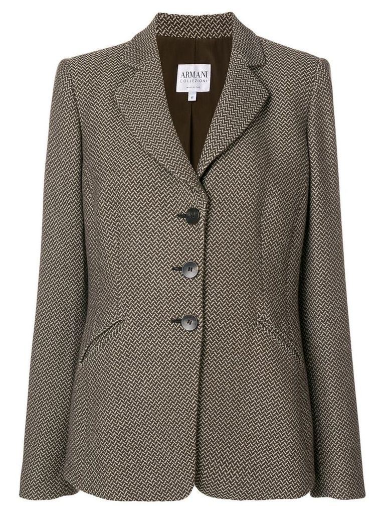 Giorgio Armani Vintage tweed jacket - Brown