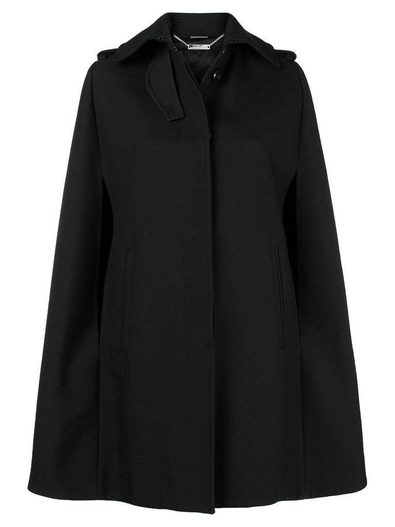 Alexander McQueen cutaway collar cape - Black