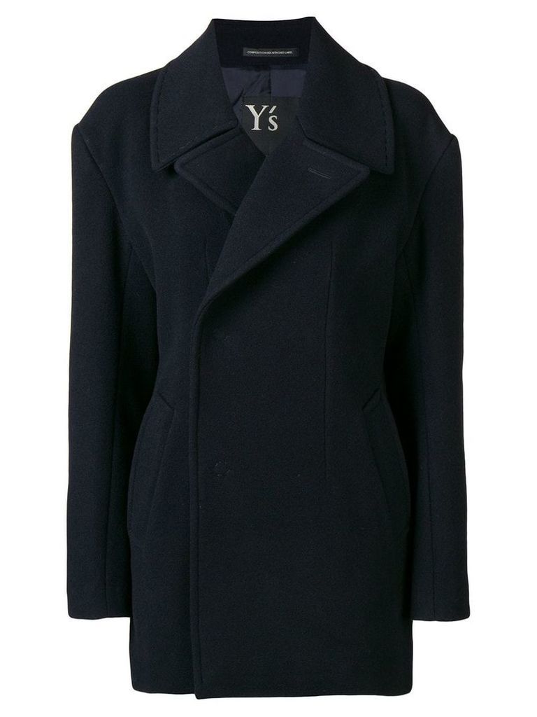 Y's single breasted coat - Blue