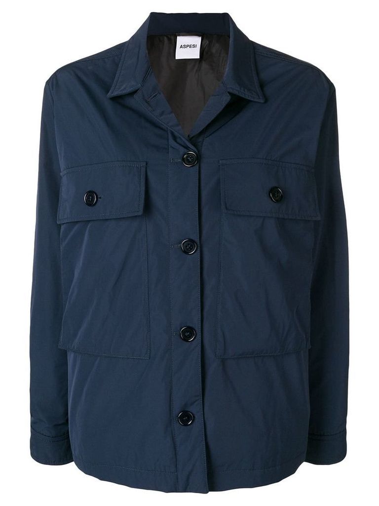Aspesi big pockets jacket - Blue