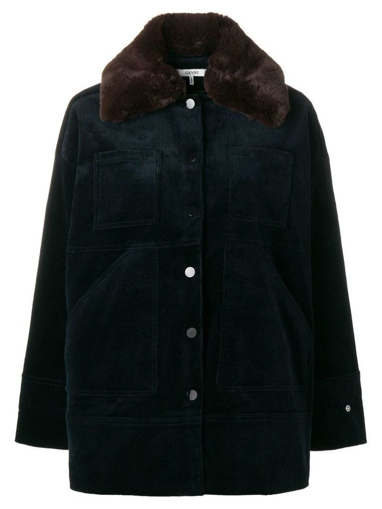 Ganni Ridgewood corduroy jacket - Blue