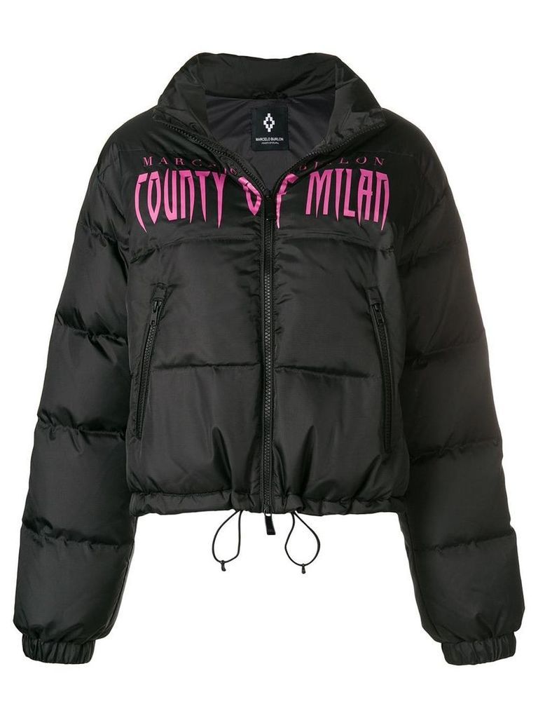 Marcelo Burlon County Of Milan logo padded jacket - Black
