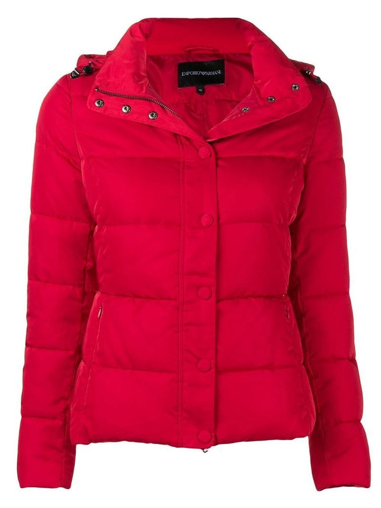 Emporio Armani padded puffer jacket - Red