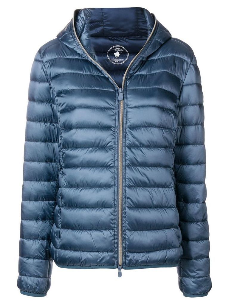 Save The Duck zipped padded jacket - Blue