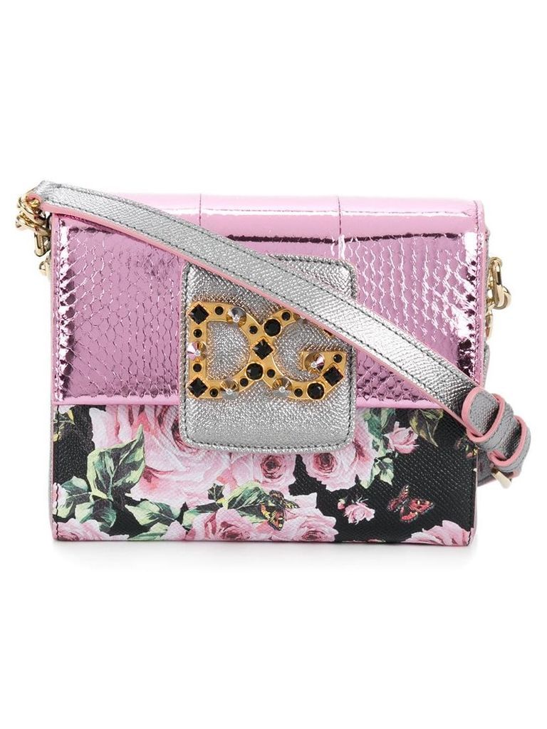 Dolce & Gabbana DG Millenials floral shoulder bag - Pink