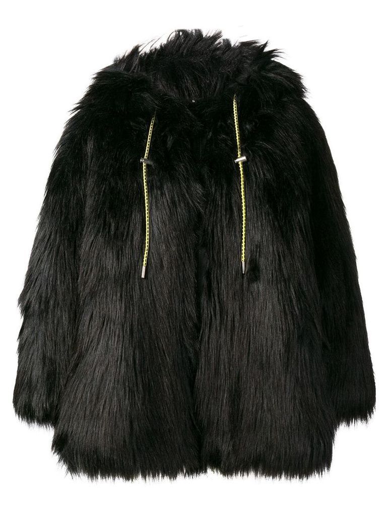 Diesel faux fur coat - Black