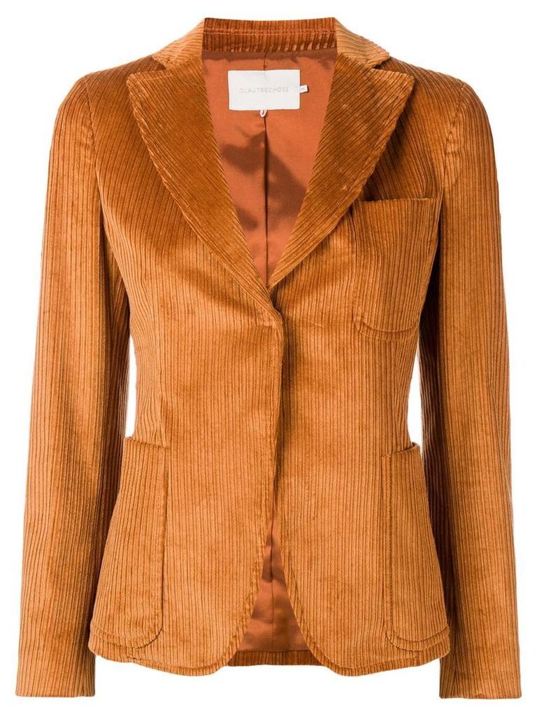 L'Autre Chose corduroy pattern blazer - Brown