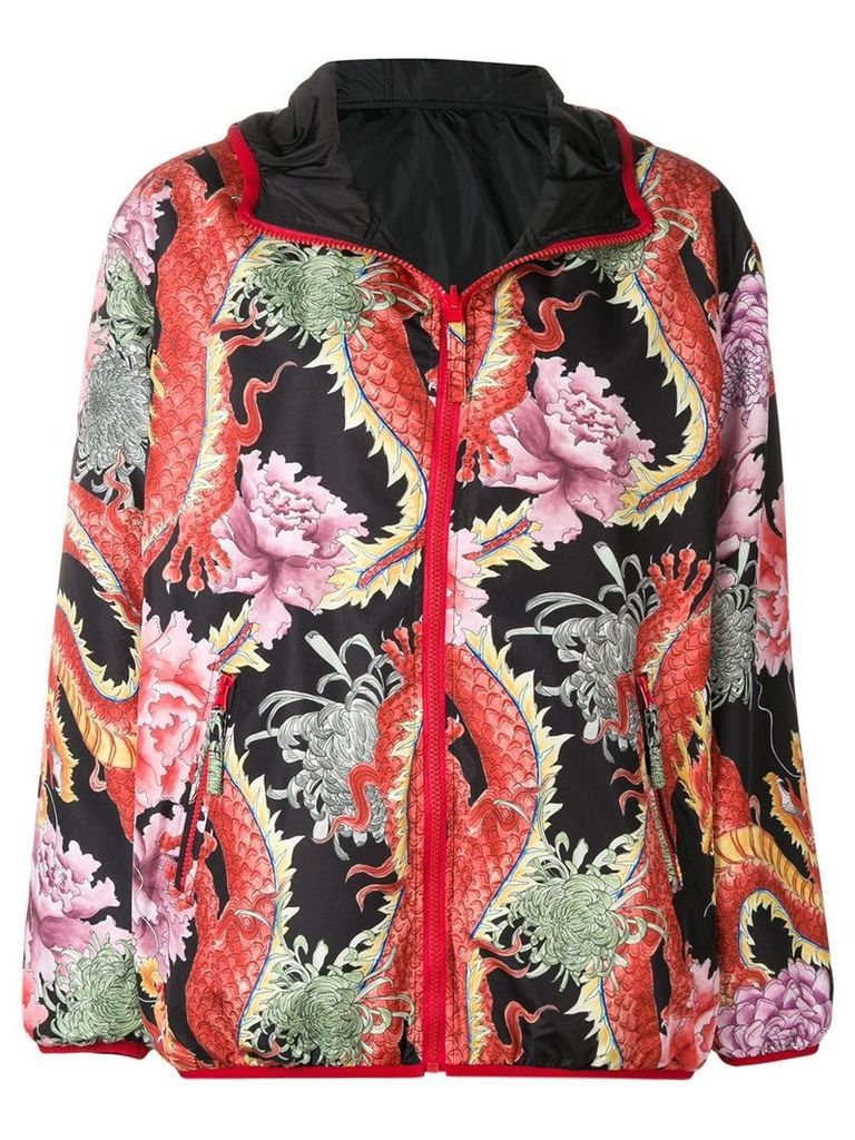 P.A.R.O.S.H. Chinese floral print jacket - Black