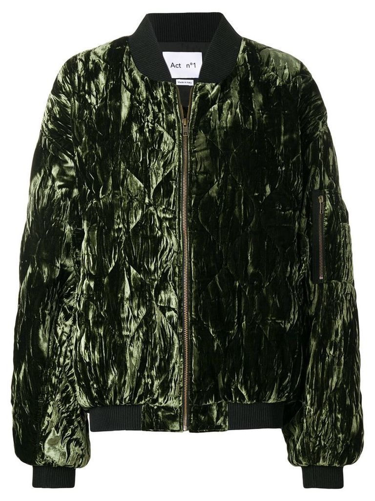Act N°1 quilted bomber jacket - Green