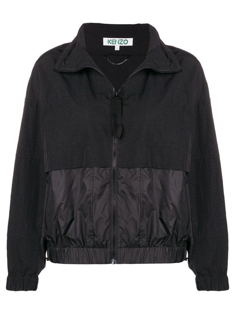 Kenzo logo windbreaker jacket - Black
