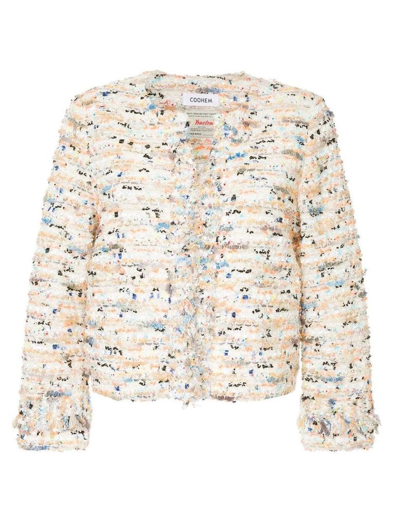 COOHEM Vimar tweed jacket - White