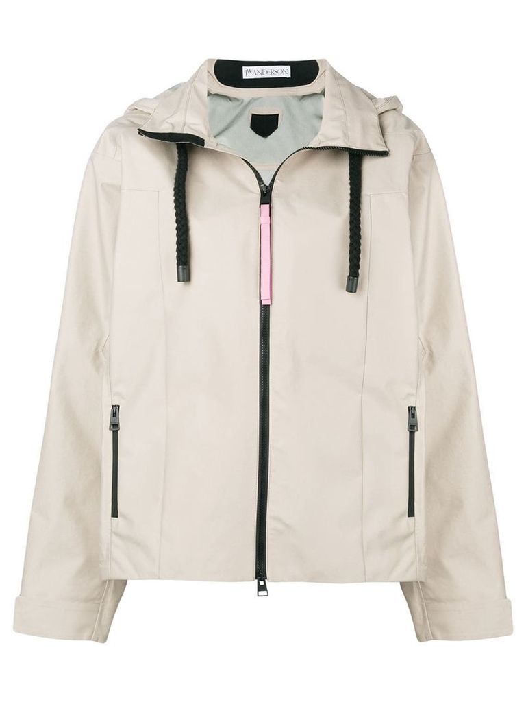 JW Anderson hooded shell jacket - Nude & Neutrals