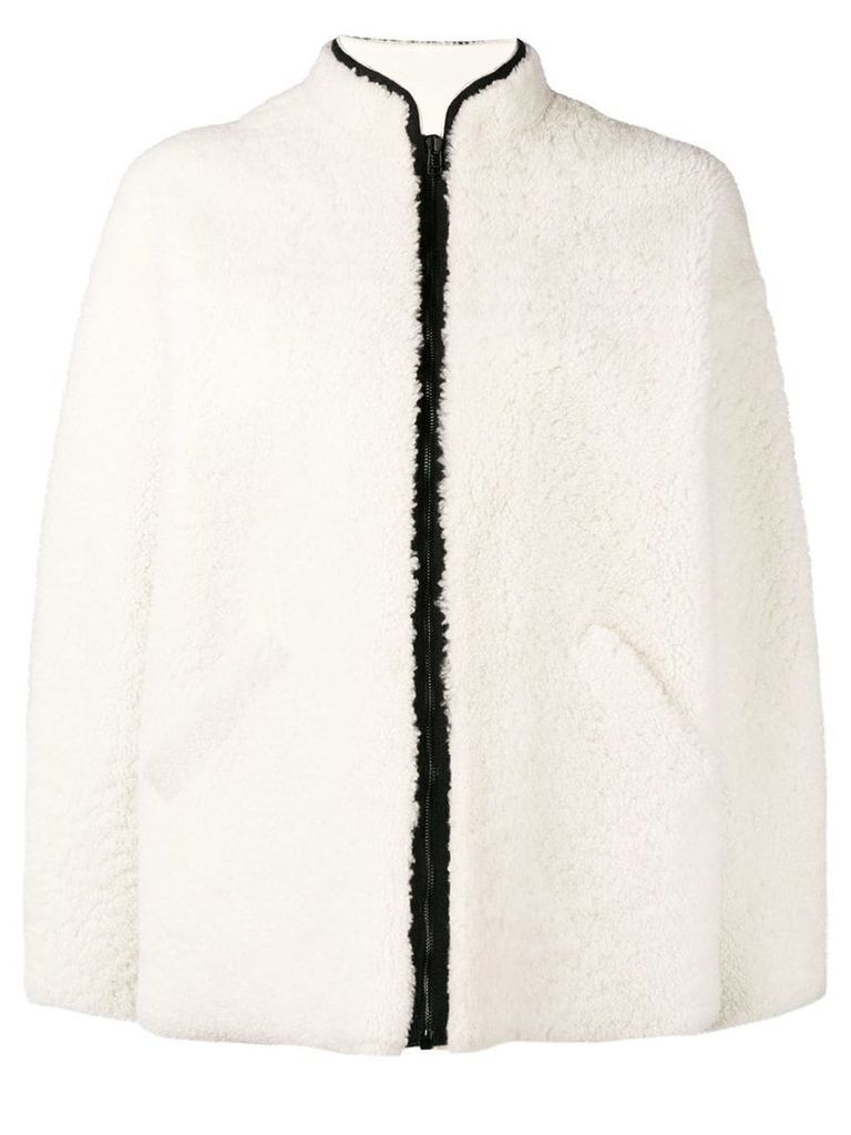 InÃ¨s & MarÃ©chal fur jacket - White