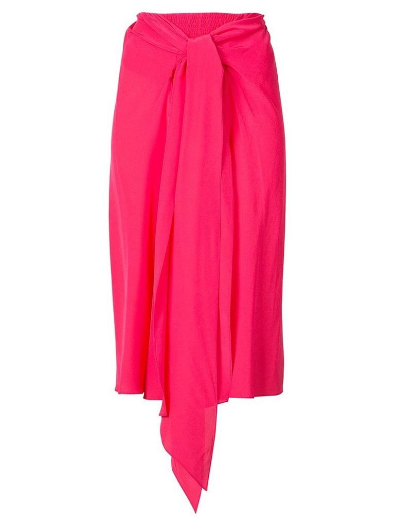 Tome draped midi skirt - Red