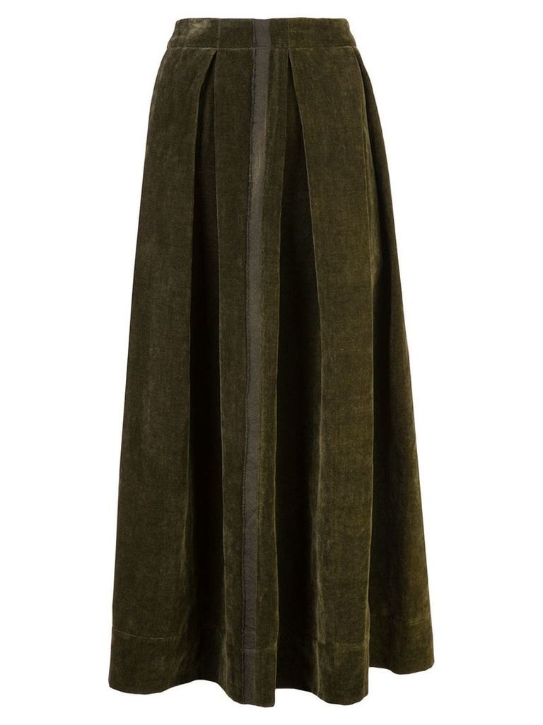 Uma Wang front pleat full skirt - Grey