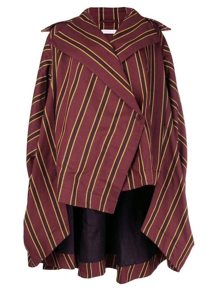 Palmer / Harding sleeveless striped jacket - Red