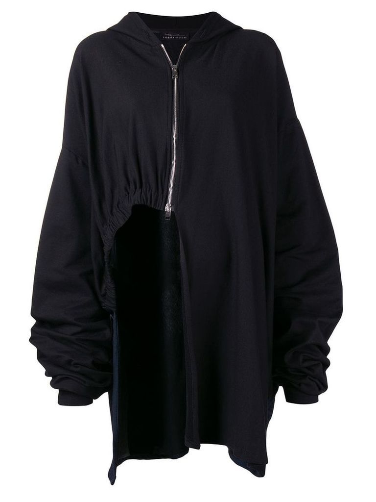 Barbara Bologna elongated asymmetric jacket - Black
