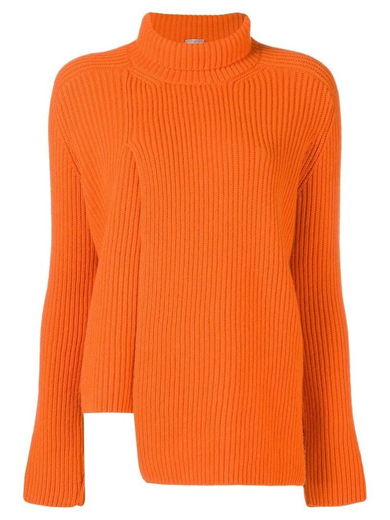 MRZ paneled asymmetric sweater - Yellow
