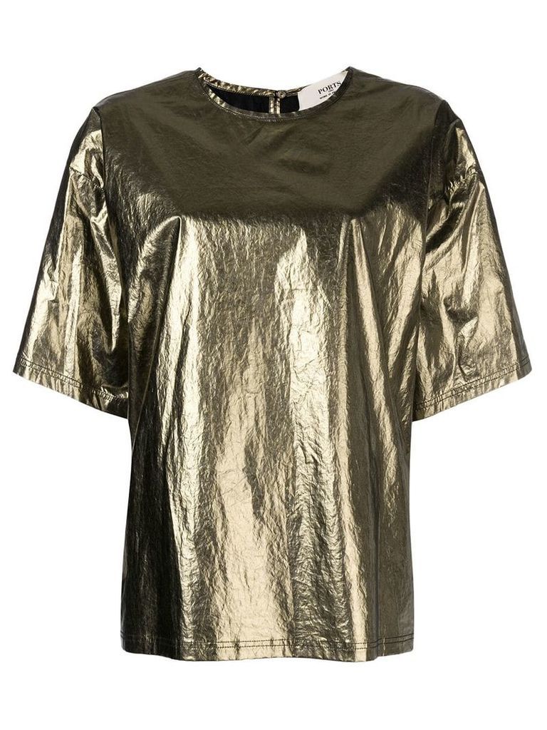 Ports 1961 short sleeve oversized T-shirt - Metallic